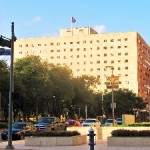 Bob-Casey-Federal-Courthouse-on-Rusk-with-US-Flags